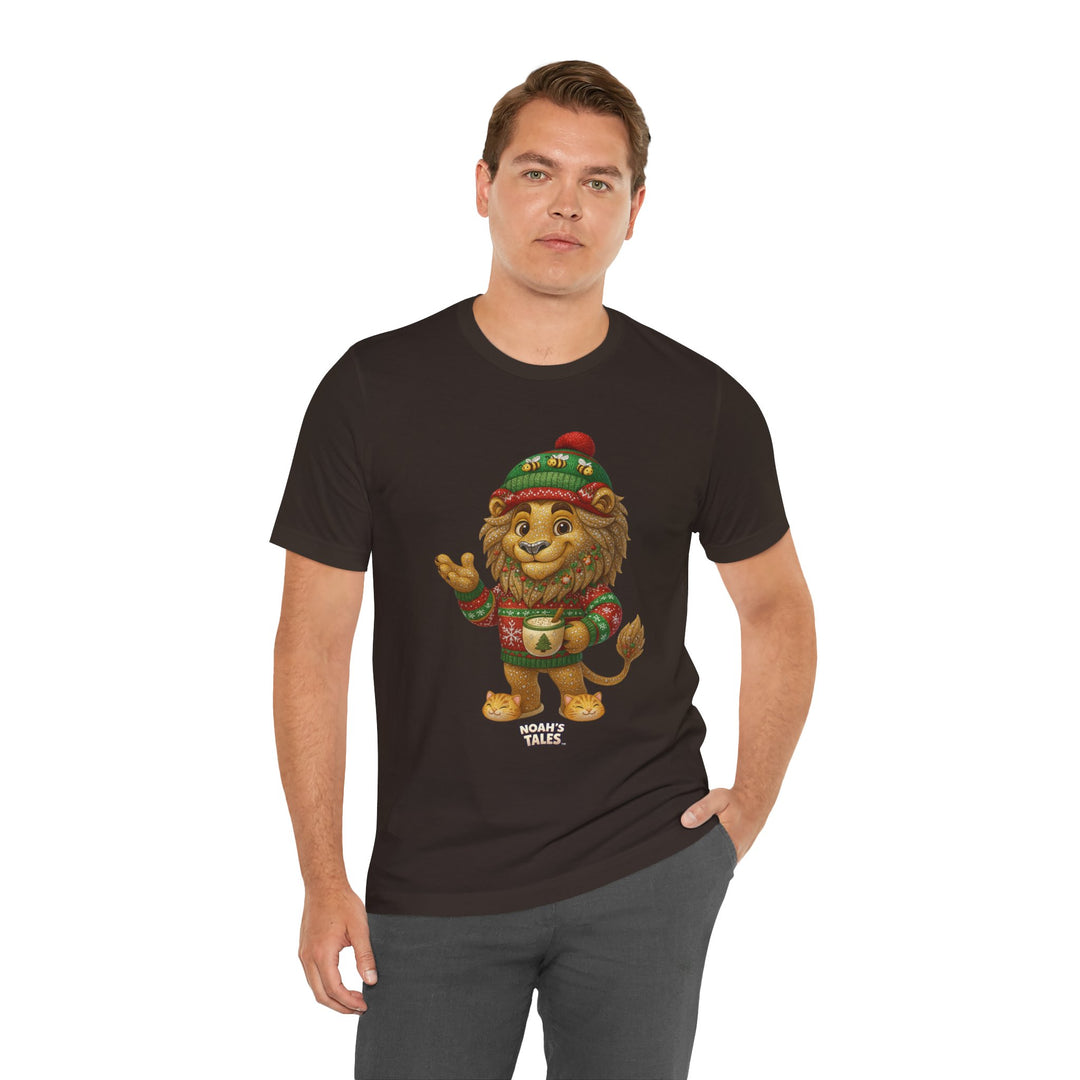Noah’s Tales™ Christmas Leo Men's Bella T-Shirt