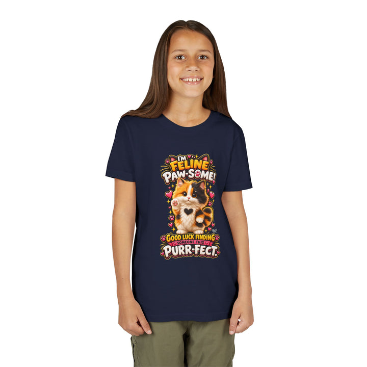 Noah’s Tales™ I’m Feline Paw-Some | Tommy Girl's Bella T-Shirt