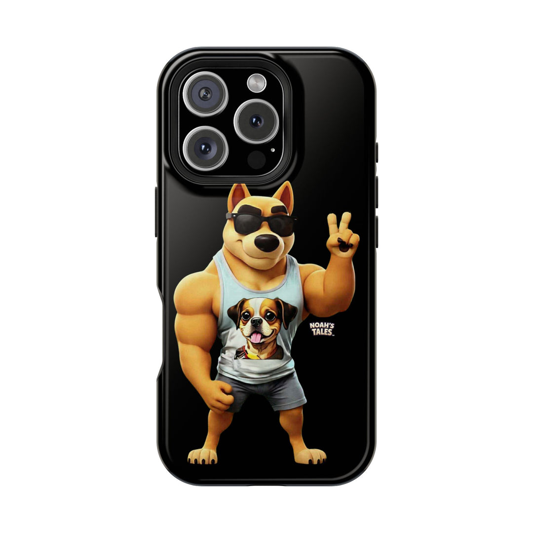 Noah’s Tales™ Ranger Magnet Phone Case Pet Lover Phone Cover Funny Phone Case Unique Gift for Dog Owners Quirky Dog Design
