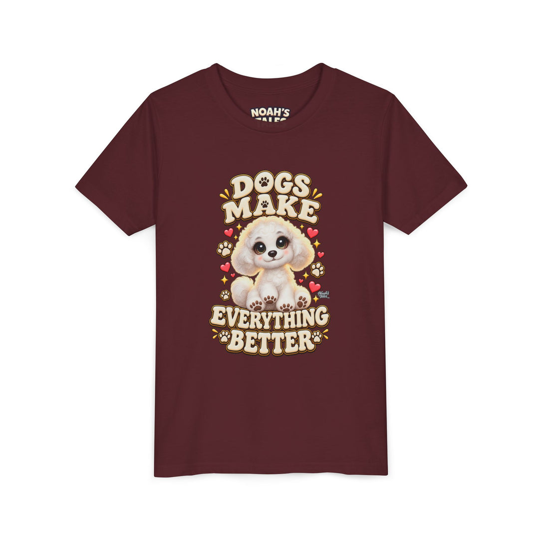 Noah’s Tales™ Dogs Make Everything Better | Coco Girl's Bella T-Shirt