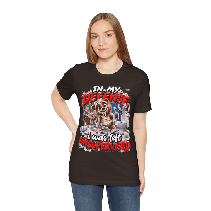 Noah’s Tales™ In My Defense I Was Left Unsupervised | Baxter Women's Bella T-Shirt