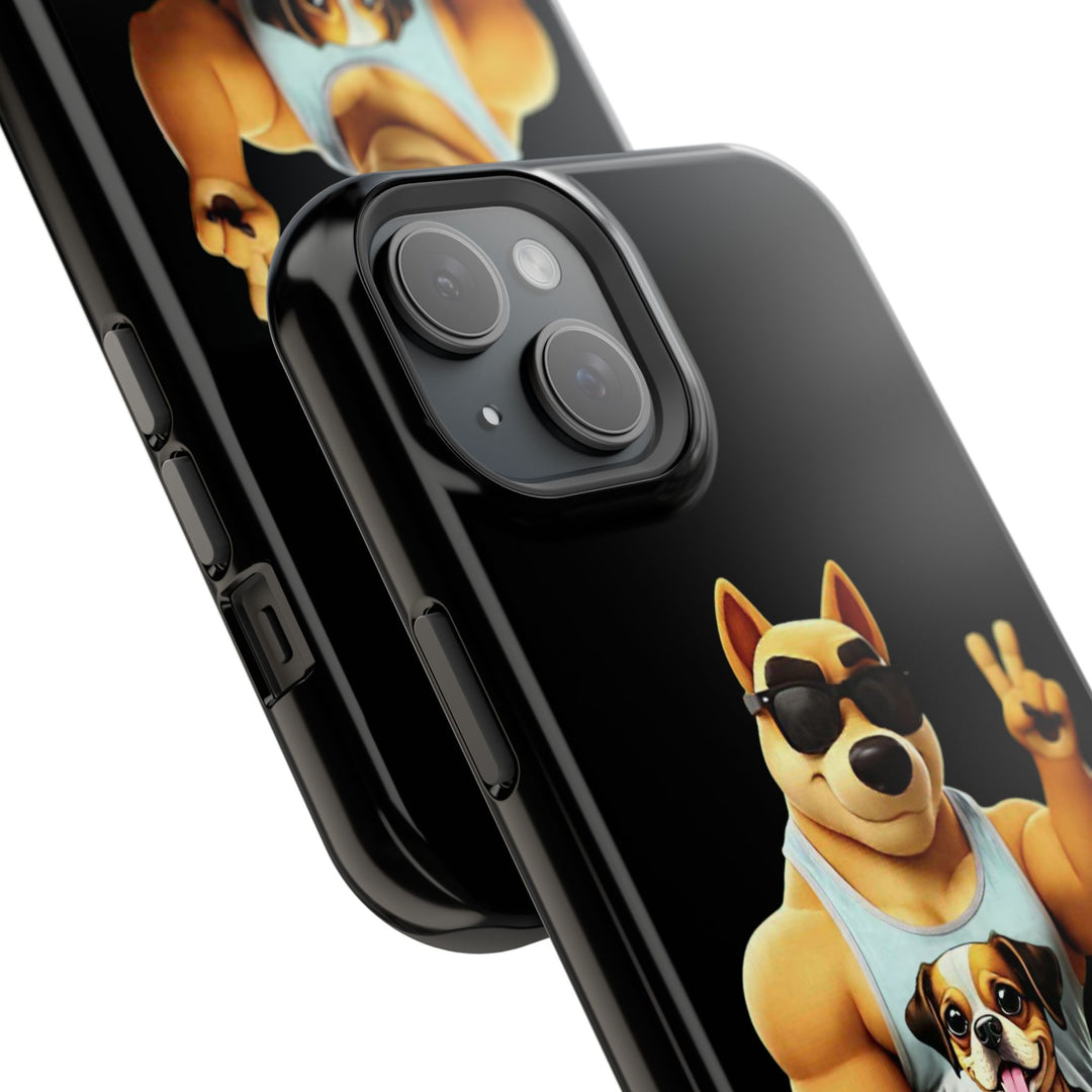 Noah’s Tales™ Ranger Magnet Phone Case Pet Lover Phone Cover Funny Phone Case Unique Gift for Dog Owners Quirky Dog Design