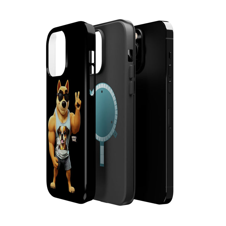 Noah’s Tales™ Ranger Magnet Phone Case Pet Lover Phone Cover Funny Phone Case Unique Gift for Dog Owners Quirky Dog Design