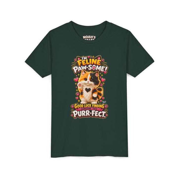 Noah’s Tales™ I’m Feline Paw-Some | Tommy Girl's Bella T-Shirt