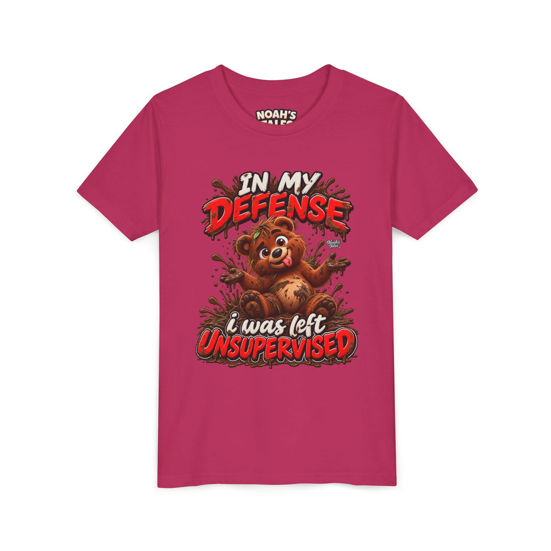 Noah’s Tales™ In My Defense I Was Left Unsupervised | Baxter Girl's Bella T-Shirt