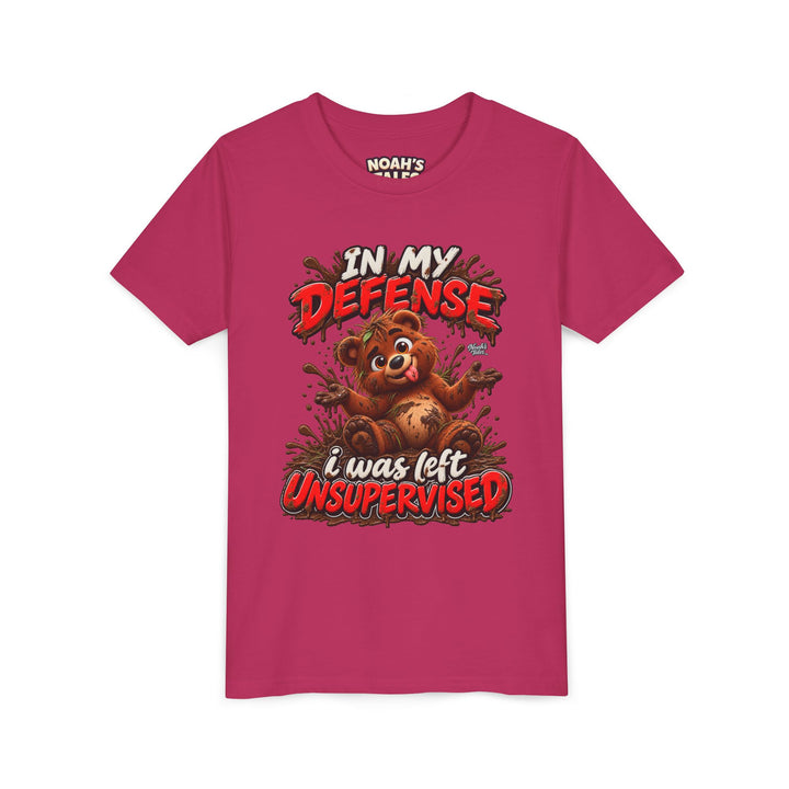 Noah’s Tales™ In My Defense I Was Left Unsupervised | Baxter Girl's Bella T-Shirt