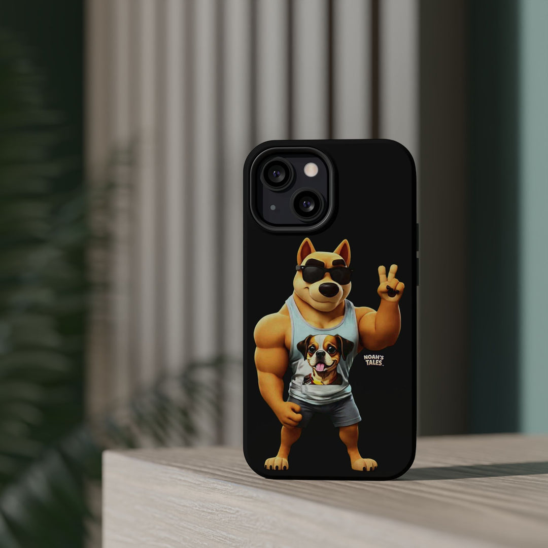 Noah’s Tales™ Ranger Magnet Phone Case Pet Lover Phone Cover Funny Phone Case Unique Gift for Dog Owners Quirky Dog Design