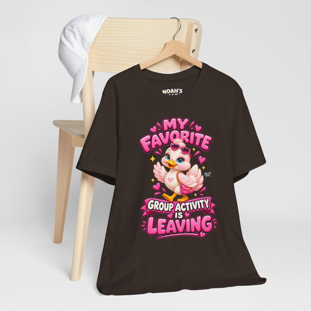 Noah’s Tales™ My Favorite Group Activity Is Leaving | Luna Women's Bella T-Shirt