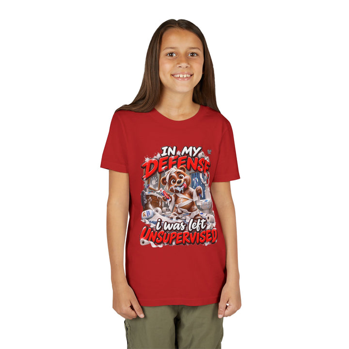 Noah’s Tales™ In My Defense I Was Left Unsupervised | Baxter Girl's Bella T-Shirt