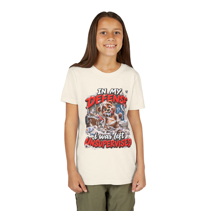 Noah’s Tales™ In My Defense I Was Left Unsupervised | Baxter Girl's Bella T-Shirt