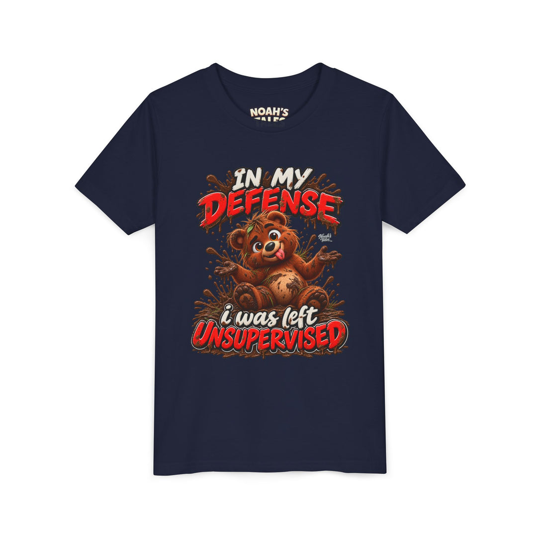 Noah’s Tales™ In My Defense I Was Left Unsupervised | Baxter Girl's Bella T-Shirt