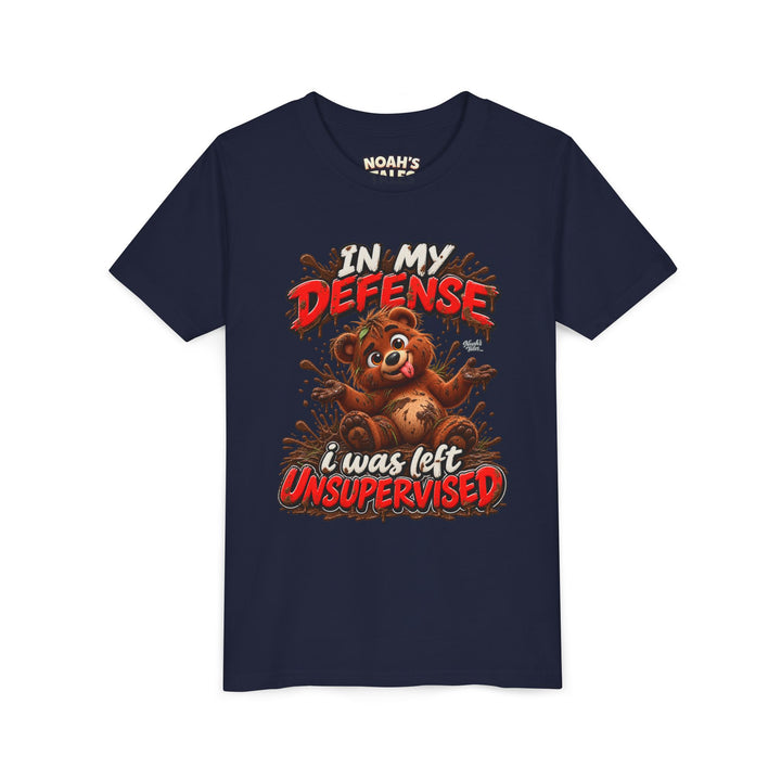 Noah’s Tales™ In My Defense I Was Left Unsupervised | Baxter Girl's Bella T-Shirt