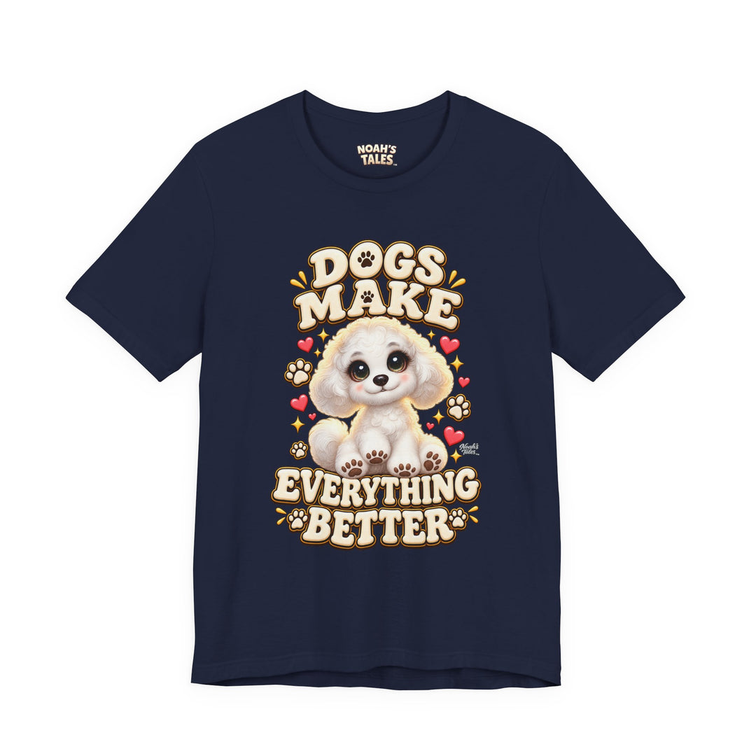 Noah’s Tales™ Dogs Make Everything Better | Coco Men's T-Shirt