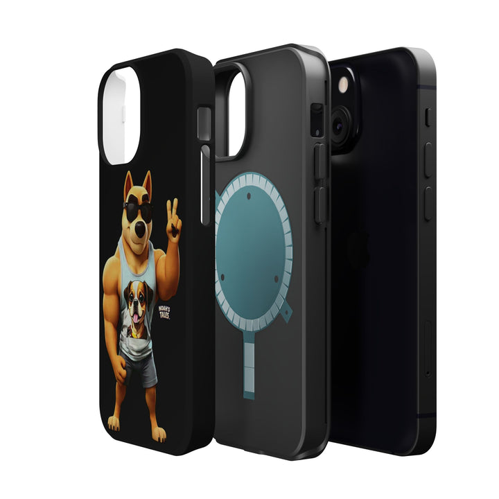 Noah’s Tales™ Ranger Magnet Phone Case Pet Lover Phone Cover Funny Phone Case Unique Gift for Dog Owners Quirky Dog Design