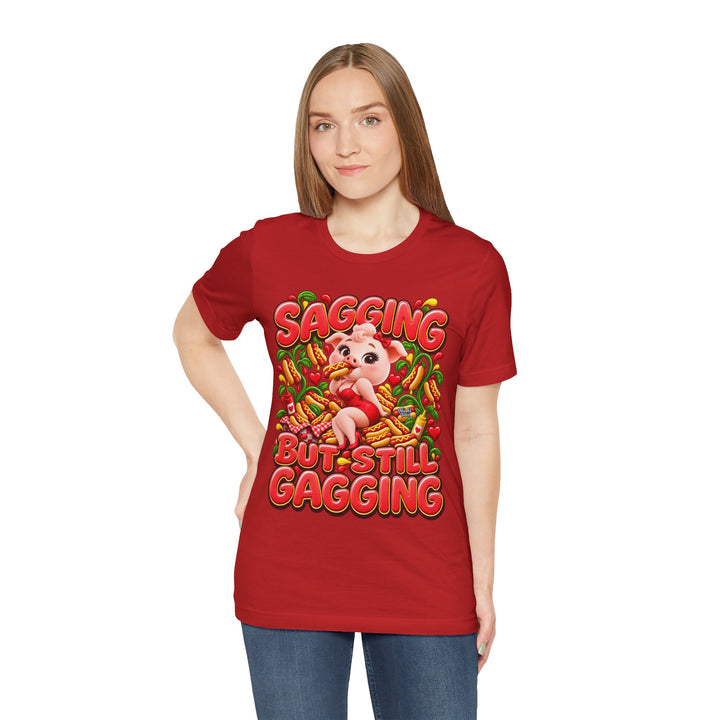 Noah’s Tales™ Sagging But Still Gagging | Pip Girlfriend Women's Bella T-Shirt