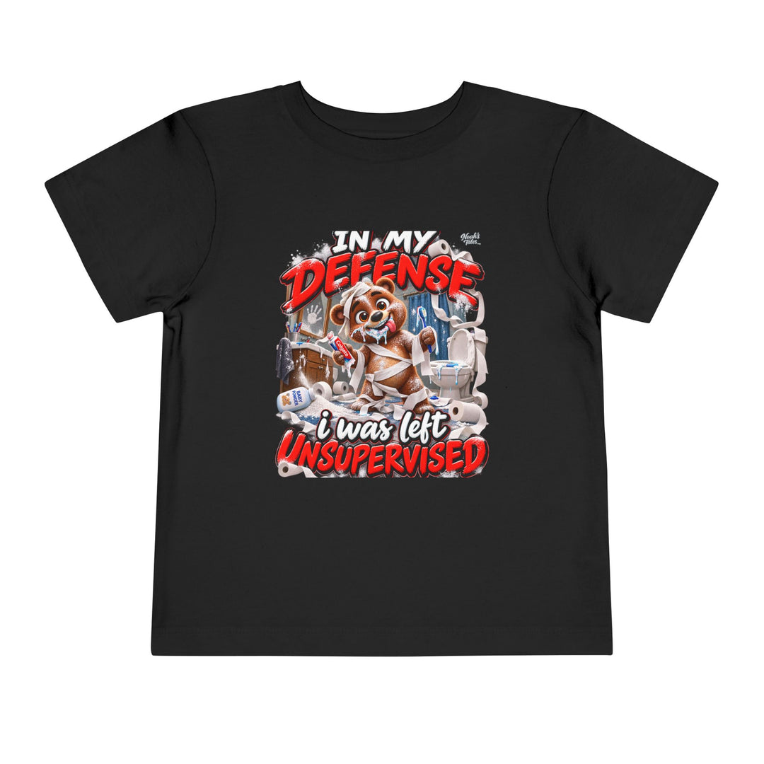 Noah’s Tales™ In My Defense I Was Left Unsupervised | Baxter Boy's T-Shirt