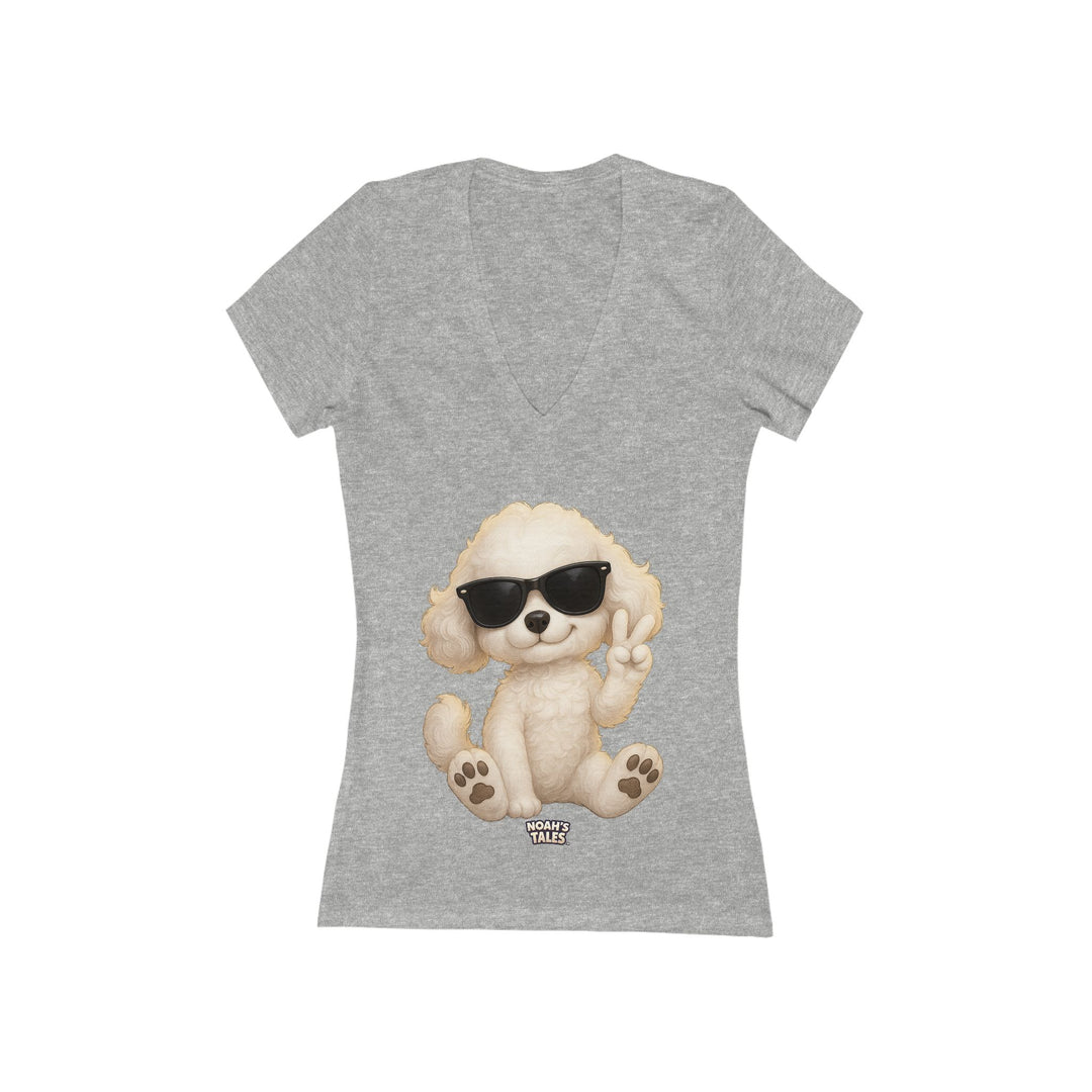 Noah’s Tales™ Cool Coco Women's V-Neck Bella T-Shirt