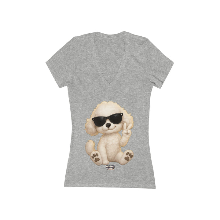 Noah’s Tales™ Cool Coco Women's V-Neck Bella T-Shirt