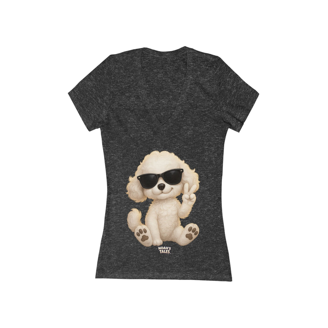 Noah’s Tales™ Cool Coco Women's V-Neck Bella T-Shirt