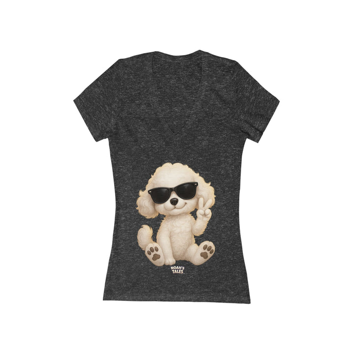 Noah’s Tales™ Cool Coco Women's V-Neck Bella T-Shirt