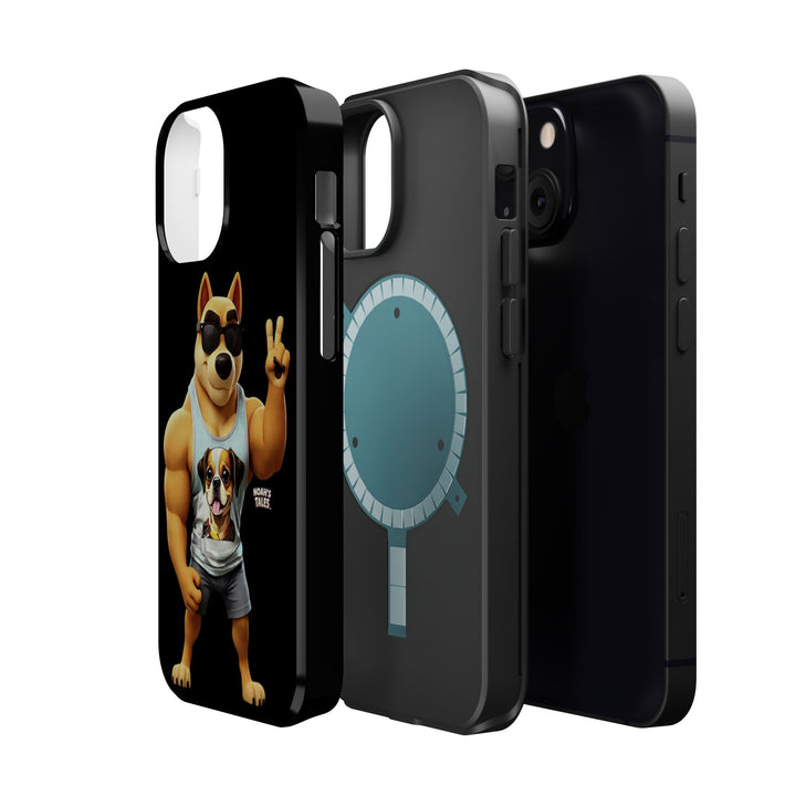Noah’s Tales™ Ranger Magnet Phone Case Pet Lover Phone Cover Funny Phone Case Unique Gift for Dog Owners Quirky Dog Design