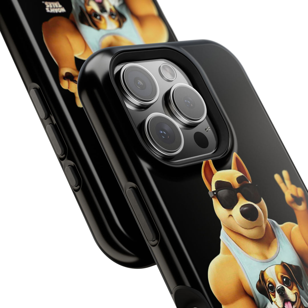 Noah’s Tales™ Ranger Magnet Phone Case Pet Lover Phone Cover Funny Phone Case Unique Gift for Dog Owners Quirky Dog Design