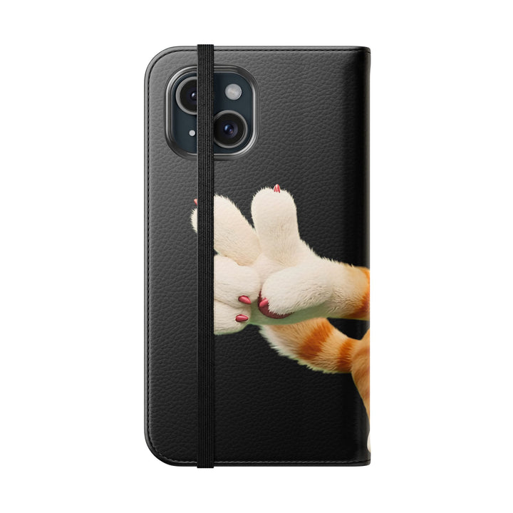 Noah’s Tales™ Tommy Flip Case Cartoon Phone Cover Pet Lover Gift Trendy Smartphone Wallet Animal Print Case