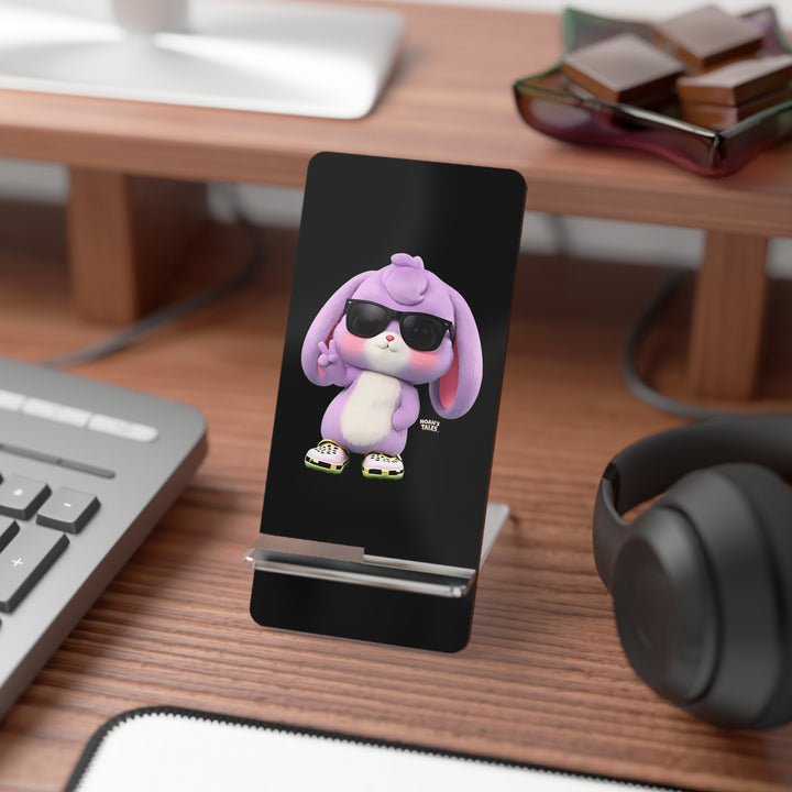 Noah’s Tales™ Lilac Smartphone Stand Cute Desk Accessory Mobile Holder Gift for Tech Lovers Home Office Decor Personalized Phone Display