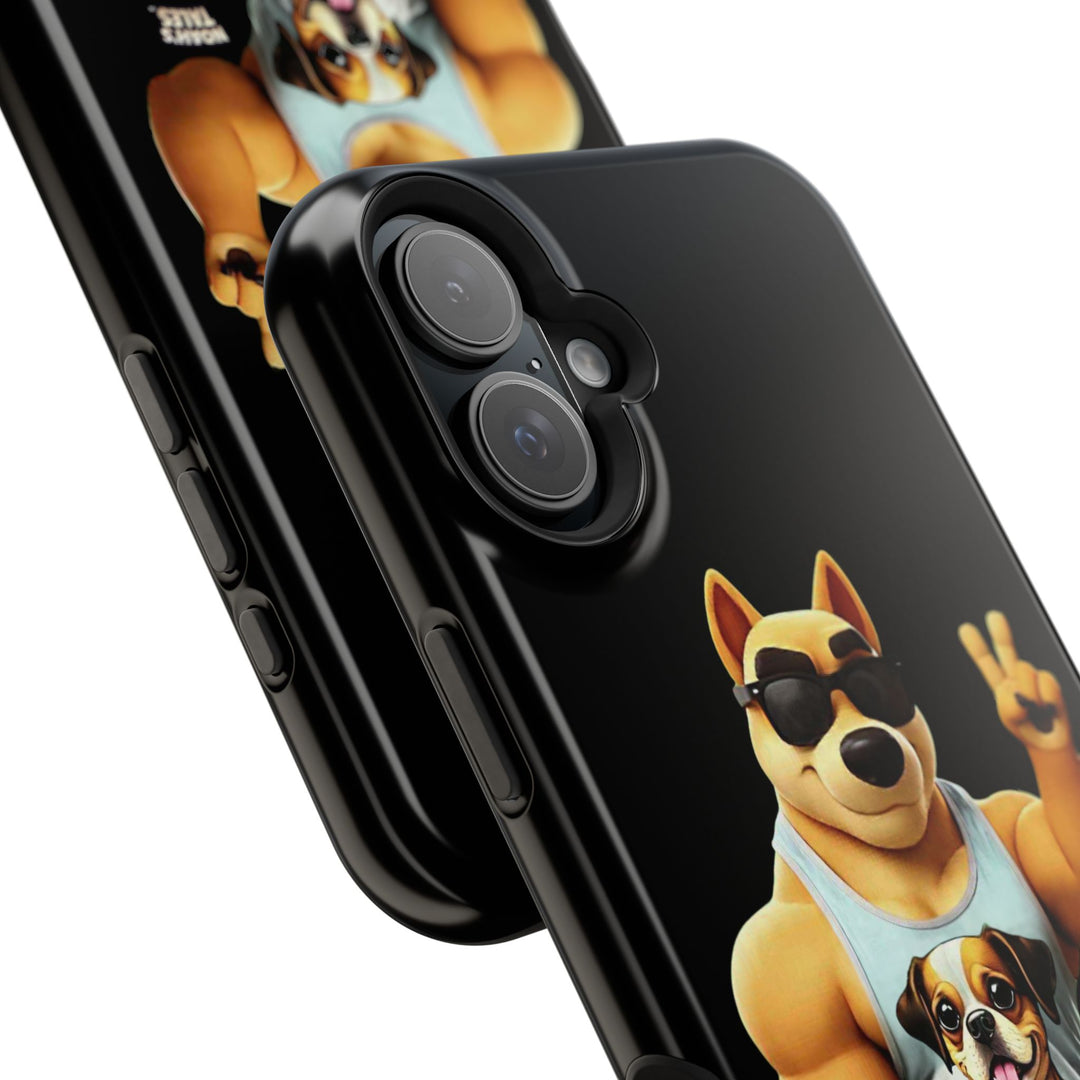 Noah’s Tales™ Ranger Magnet Phone Case Pet Lover Phone Cover Funny Phone Case Unique Gift for Dog Owners Quirky Dog Design