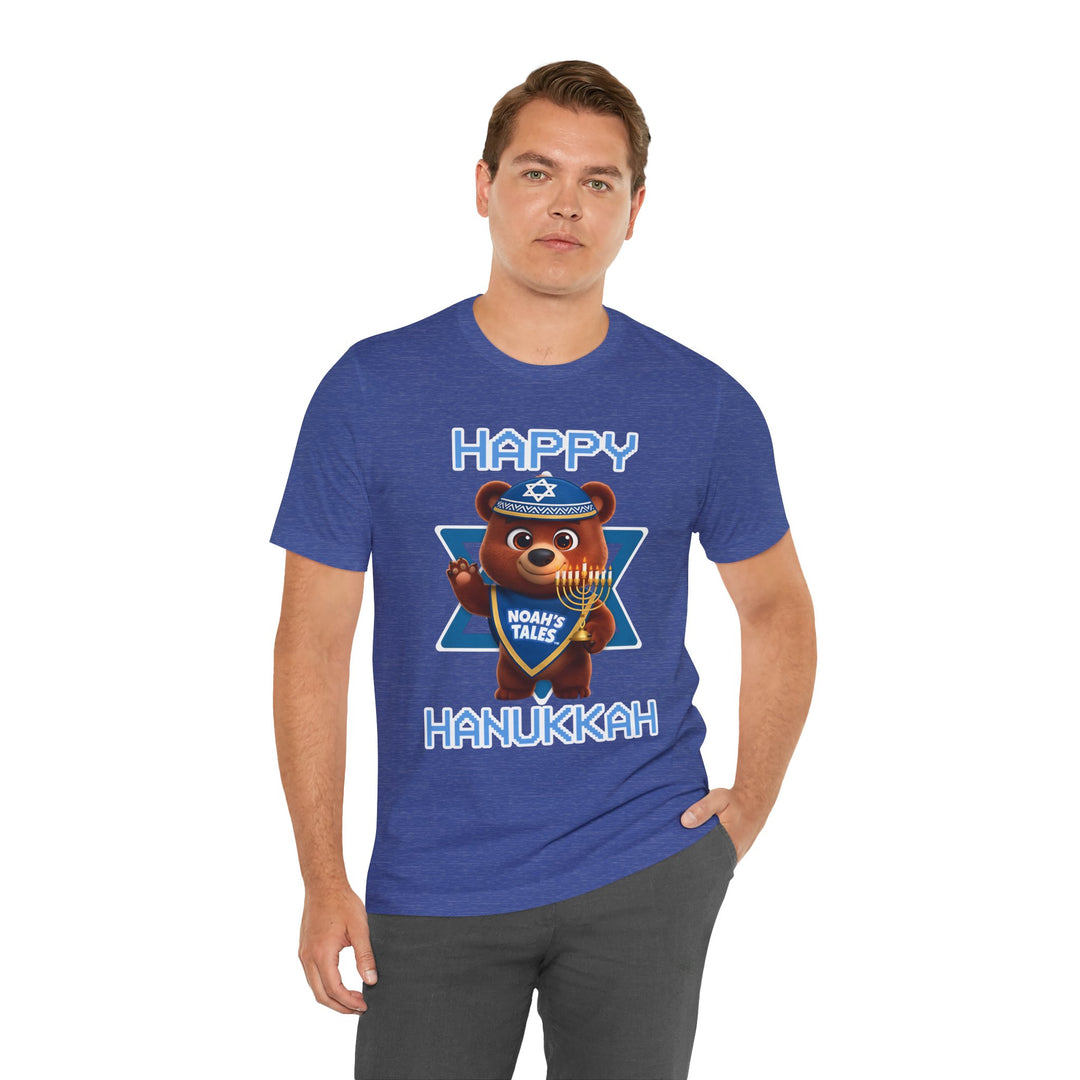 Noah’s Tales™ Happy Hanukkah Baxter Men's Bella T-Shirt