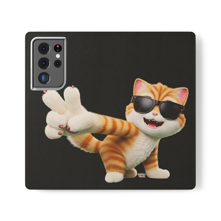 Noah’s Tales™ Tommy Flip Case Cartoon Phone Cover Pet Lover Gift Trendy Smartphone Wallet Animal Print Case