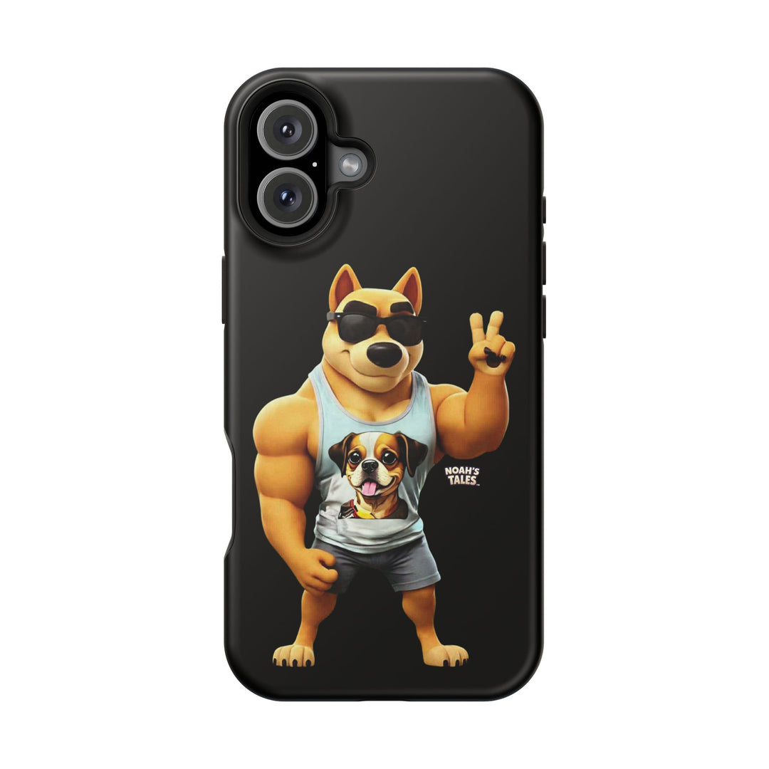Noah’s Tales™ Ranger Magnet Phone Case Pet Lover Phone Cover Funny Phone Case Unique Gift for Dog Owners Quirky Dog Design