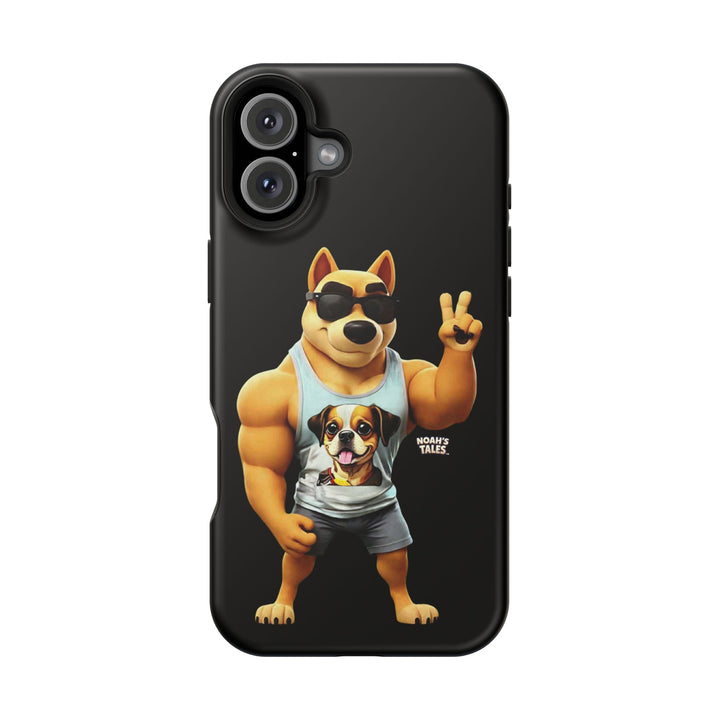 Noah’s Tales™ Ranger Magnet Phone Case Pet Lover Phone Cover Funny Phone Case Unique Gift for Dog Owners Quirky Dog Design