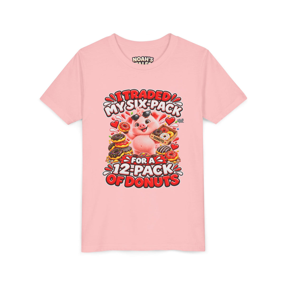 Noah’s Tales™ I Traded My Six-Pack For A 12-Pack Of Donuts | Pip Girl's Bella T-Shirt