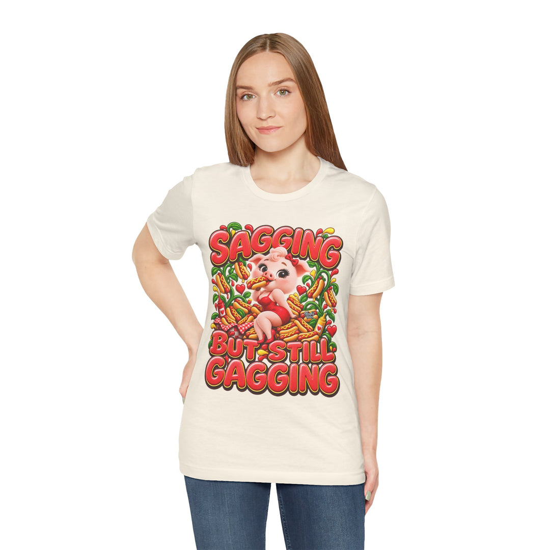 Noah’s Tales™ Sagging But Still Gagging | Pip Girlfriend Women's Bella T-Shirt