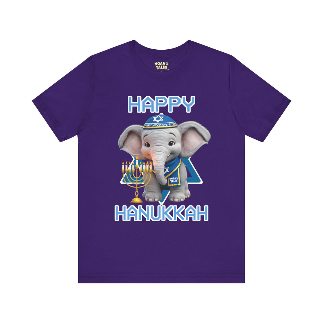 Noah’s Tales™ Happy Hanukkah Noah Men's Bella T-Shirt