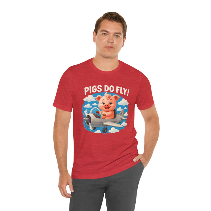 Noah’s Tales™ Pigs Do Fly Men Bella T-Shirt
