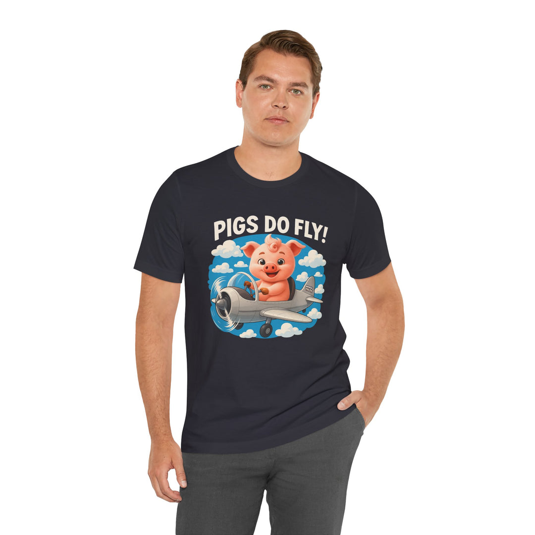 Noah’s Tales™ Pigs Do Fly Men Bella T-Shirt