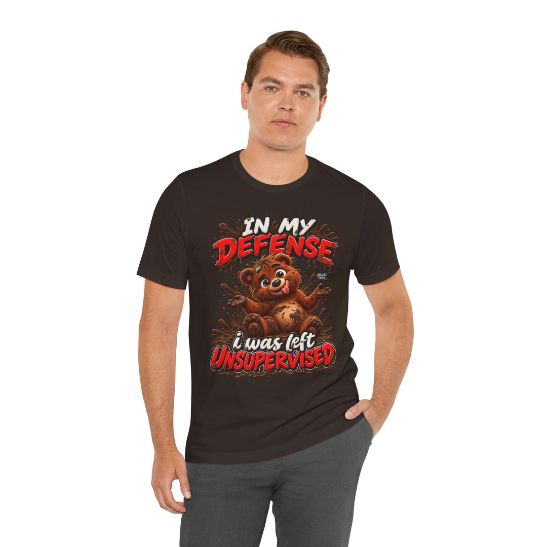 Noah’s Tales™ In My Defense I Was Left Unsupervised | Baxter Men's T-Shirt