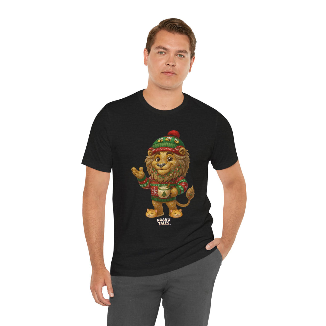 Noah’s Tales™ Christmas Leo Men's Bella T-Shirt