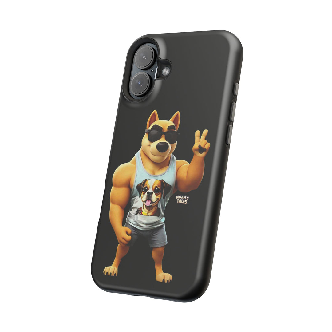 Noah’s Tales™ Ranger Magnet Phone Case Pet Lover Phone Cover Funny Phone Case Unique Gift for Dog Owners Quirky Dog Design