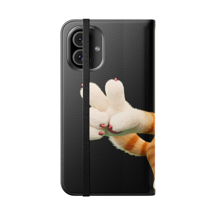 Noah’s Tales™ Tommy Flip Case Cartoon Phone Cover Pet Lover Gift Trendy Smartphone Wallet Animal Print Case