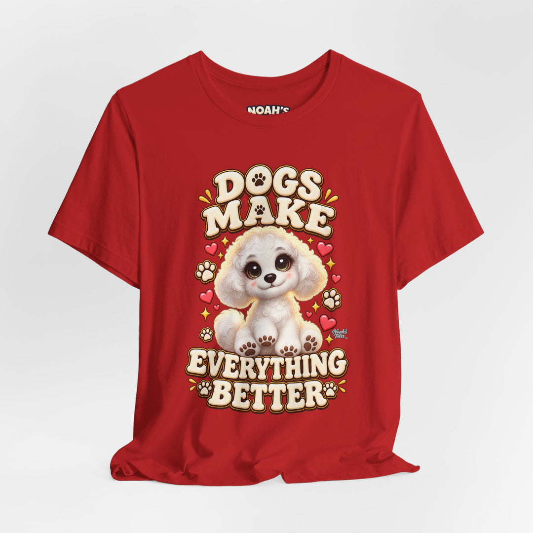 Noah’s Tales™ Dogs Make Everything Better | Coco Men's T-Shirt
