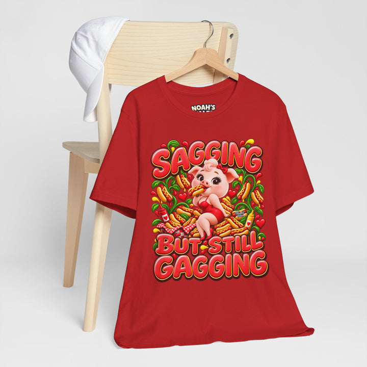 Noah’s Tales™ Sagging But Still Gagging | Pip Girlfriend Women's Bella T-Shirt