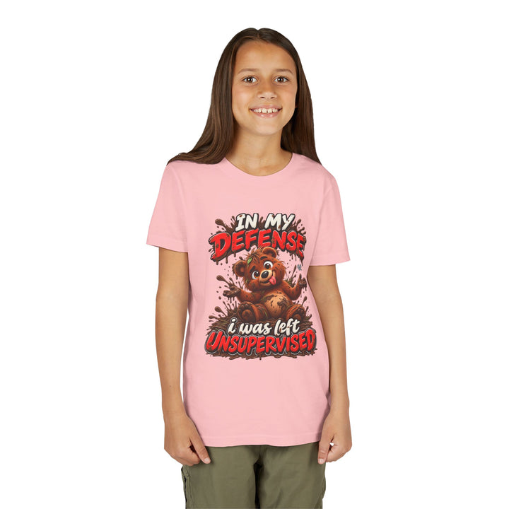 Noah’s Tales™ In My Defense I Was Left Unsupervised | Baxter Girl's Bella T-Shirt