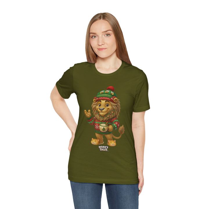 Noah’s Tales™ Christmas Leo Women's Bella T-Shirt
