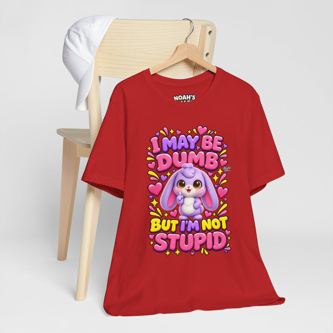 Noah’s Tales™ I May Be Dumb But I’m Not Stupid | Lilac Women's Bella T-Shirt