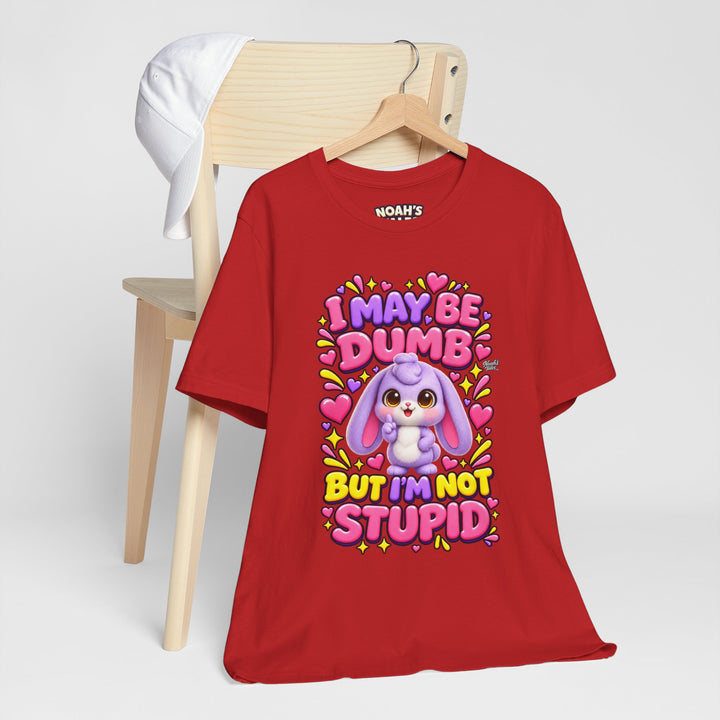 Noah’s Tales™ I May Be Dumb But I’m Not Stupid | Lilac Women's Bella T-Shirt