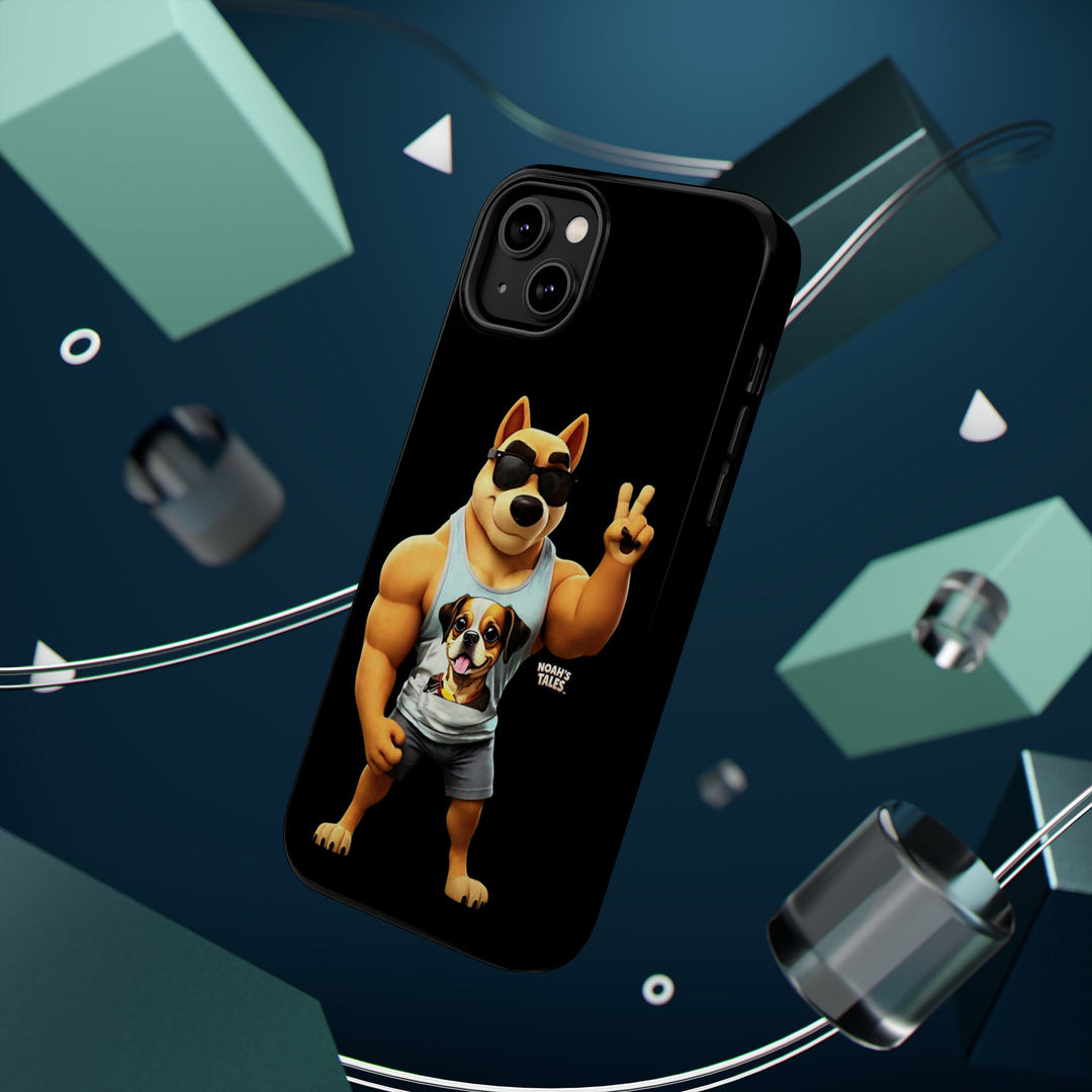 Noah’s Tales™ Ranger Magnet Phone Case Pet Lover Phone Cover Funny Phone Case Unique Gift for Dog Owners Quirky Dog Design