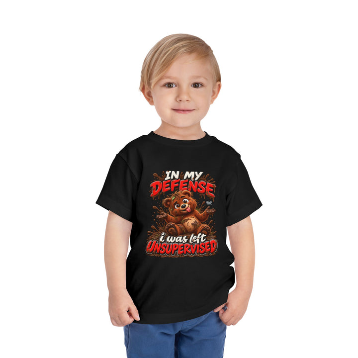 Noah’s Tales™ In My Defense I Was Left Unsupervised | Baxter Boy's T-Shirt